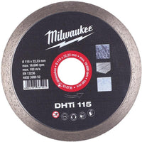 Milwaukee Diamantdoorslijpschijven DHTi DHTi 115 mm - 1 st - 4932399552 - 4002395361991 - 4932399552 - Mastertools.nl