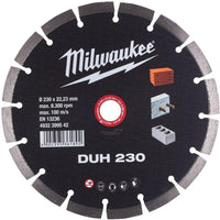 Milwaukee Diamantdoorslijpschijven DUH DUH 230 mm - 1 st - 4932399542 - 4002395361892 - 4932399542 - Mastertools.nl