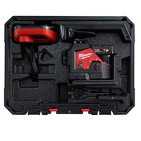 Milwaukee M12 3PL-401C Accu Kruislijnlaser 3x360° Groen 12V 4.0Ah in Koffer - 4933478102 - 4058546340353 - 4933478102 - Mastertools.nl