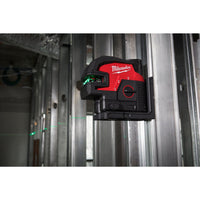 Milwaukee M12 CLL4P-0C Accu Kruislijnlaser met 4 punten 12V Basic Body in Transportkoffer - 4933479202 - 4058546369965 - 4933479202 - Mastertools.nl