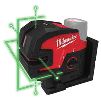 Milwaukee M12 CLL4P-0C Accu Kruislijnlaser met 4 punten 12V Basic Body in Transportkoffer - 4933479202 - 4058546369965 - 4933479202 - Mastertools.nl