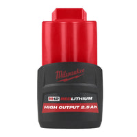 Milwaukee M12 HB2.5 Accu HIGH OUTPUT™ 12V 2.5Ah - 4932480164 - - - Mastertools.nl