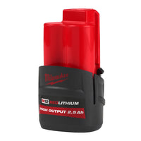Milwaukee M12 HB2.5 Accu HIGH OUTPUT™ 12V 2.5Ah - 4932480164 - - - Mastertools.nl