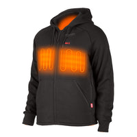 Milwaukee M12 HHBL4-0 Verwarmde Hoodie - Zwart 12V Basic Body - Maat S - 4932480061 - 4058546403461 - 4932480061 - Mastertools.nl