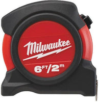 Milwaukee Rolmaat - 2 m/6' Meetlint NON magnetische metrisch / imperial 2 m / 6 ft - 48225502 - 045242468034 - 48225502 - Mastertools.nl