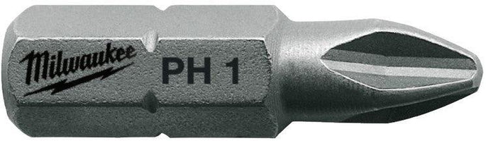 Milwaukee Schroefbits PH 2 x 25 mm - 25 stuks - 4932399587 - 4002395362370 - 4932399587 - Mastertools.nl