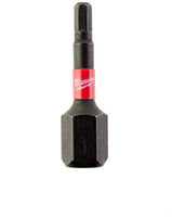 Milwaukee Shockwave Impact Duty™ schroefbits Shockwave Hex 2,5 mm x 25 mm - 2 stuks - 4932430893 - 4002395385553 - 4932430893 - Mastertools.nl