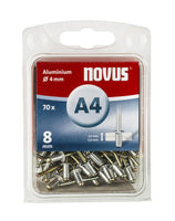 Novus Blindklinknagel A4 X 8mm, Alu SB, 70 st. - 045-0032 - 4009729016077 - 045-0032 - Mastertools.nl