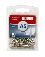 Novus Blindklinknagel A5 X 10mm, Alu SB, 30 st. - 045-0027 - 4009729016022 - 045-0027 - Mastertools.nl