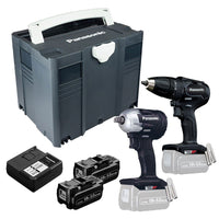 Panasonic Tools EYC242LJ2G Accu combiset 2-delig 18V 5.0Ah in Systainer - 5025232936489 - EYC242LJ2G - Mastertools.nl