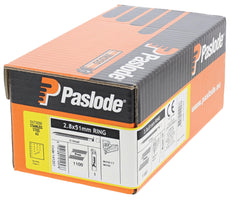 Paslode 34° Papier Gebonden Stripnagels IM350 | D-Kop | 2,8x51 mm | Inox A2 | Ring | +1x Gas VE=1100 - 141257 - 5701291412576 - 141257 - Mastertools.nl