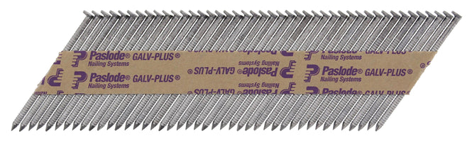 Paslode 34° Papier Gebonden Stripnagels IM350 | D-Kop | 2,8x63 mm | Galv-Plus® | Ring | +3x Gas VE=3300 - 141210 - 5701291412101 - 141210 - Mastertools.nl