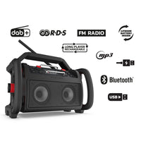 Perfectpro RP2 ROCKPRO Bouwradio Oplaadbaar DAB+ Bluetooth - 8719689465452 - RP2 - Mastertools.nl