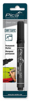 Pica 520/46 Permanent Marker rond zwart blister - PI52046SB - - - Mastertools.nl