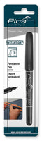 Pica 533/46 Permanent Pen rond F zwart blister - PI53346SB - - - Mastertools.nl