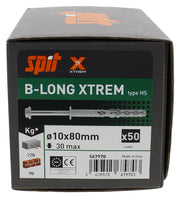 Spit B-LONG XTREM HF Constructie Plug 10x80/30 HS (SW13-TX40) VE=50 - 567970 - 3439515679703 - 567970 - Mastertools.nl