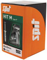 Spit Hit m Slagplug 6x30/5 met kraag - 050118 - 3439510501184 - 050118 - Mastertools.nl