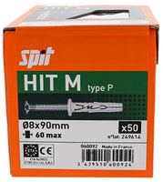 Spit Hit m Slagplug 8x90/60 met kraag - 060092 - 3439510600924 - 060092 - Mastertools.nl