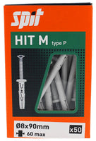 Spit Hit m Slagplug 8x90/60 met kraag - 060092 - 3439510600924 - 060092 - Mastertools.nl