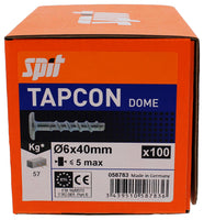 Spit Tapcon dome Betonschroef 6x60/25-5 - 058784 - 3439510587843 - 058784 - Mastertools.nl
