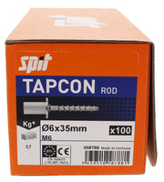Spit Tapcon rod Betonschroef m8/m10 6x35 - 058785 - 3439510587850 - 058785 - Mastertools.nl
