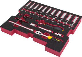 Stanley FatMax Doppenset 1/4 48-delig in Pro-Stack Inlay - FMHT0-74295 - 13253560742956 - FMHT0-74295 - Mastertools.nl