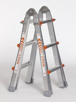 Waku Telescoopladder vouwladder 4x3 treden - 1413800100 - 4260270951006 - 1413800100 - Mastertools.nl