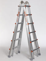 Waku Telescoopladder vouwladder 4x6 treden - 1413800103 - 4260270951037 - 1413800103 - Mastertools.nl