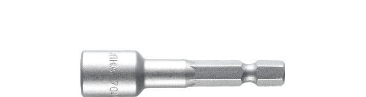 Wiha Dopsleutelinzet Magnetisch 55mm (¼″) Buitenzeskant 7.0mm - 04634 - 4010995046347 - 70441070 - Mastertools.nl